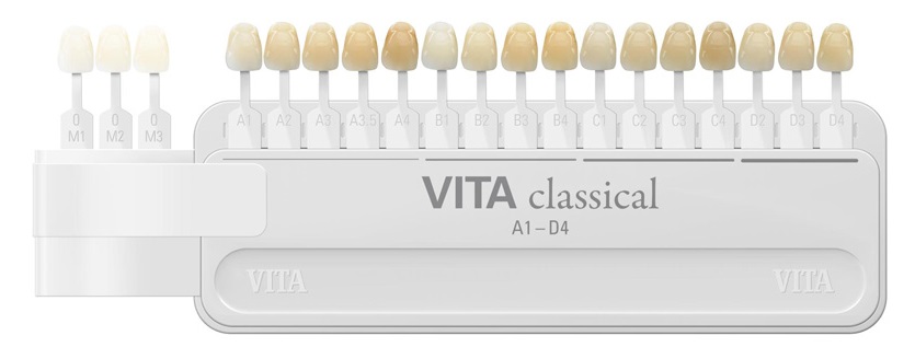 Vita classical shade guide - 16 teeth from A1 to D1
