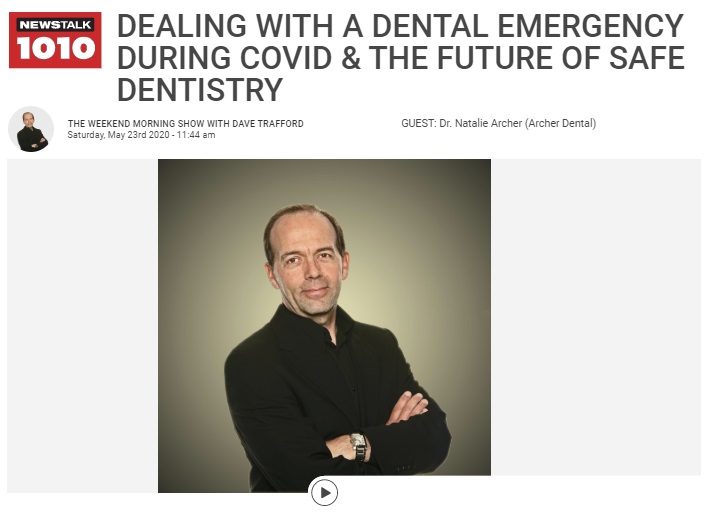 dealing with dental emergency during COVID, CFRB talk show Dave Trafford