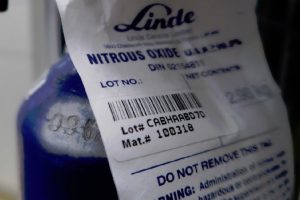 Nitrous Oxide is also called laughing gas and is used to mitigate pain / consciousness in dental surgery